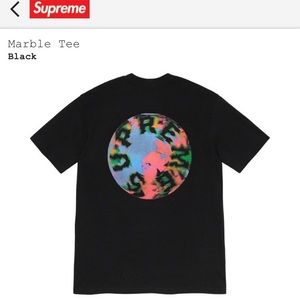 SUPREME Black Marble T-Shirt